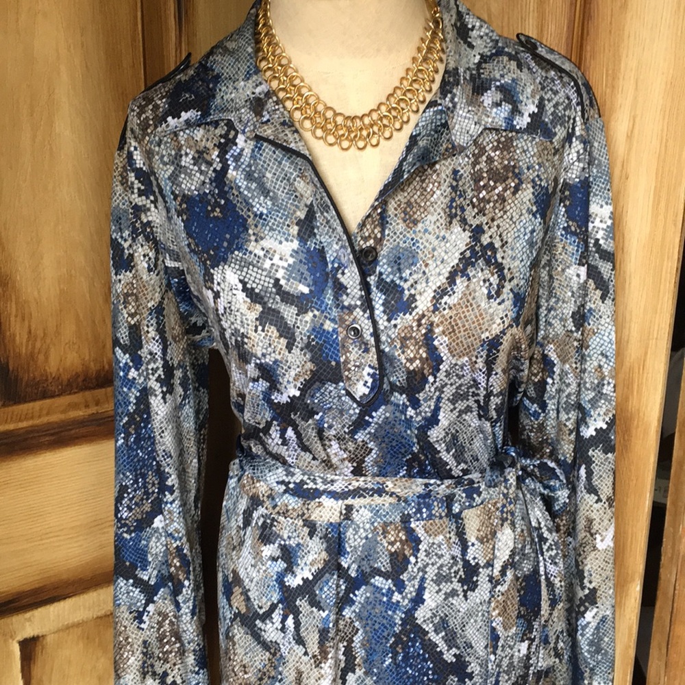 Snakeskin Print Dress